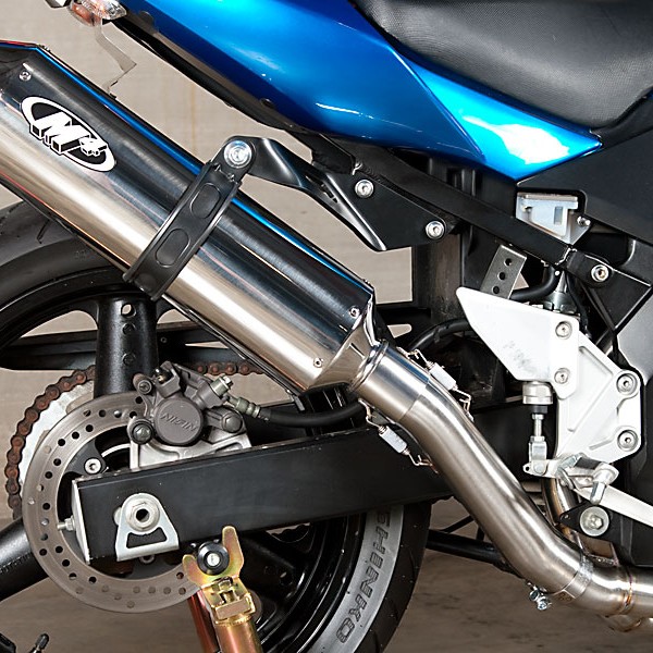 M4 RACE FULL SYSTEM WITH POLISHED CANISTER - 2003 Suzuki SV650